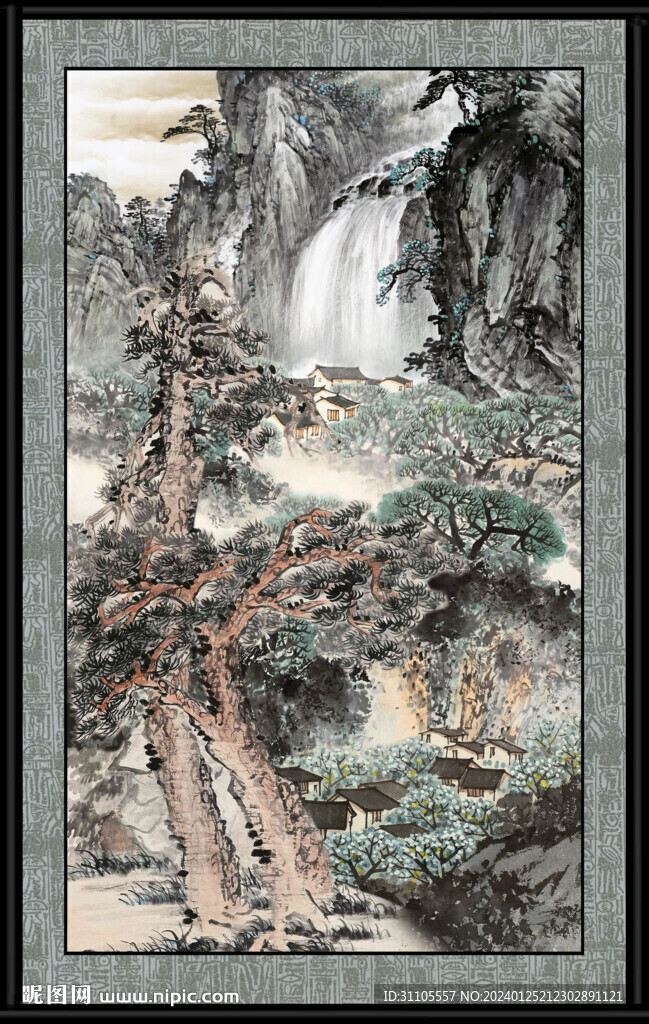 客厅山水画 