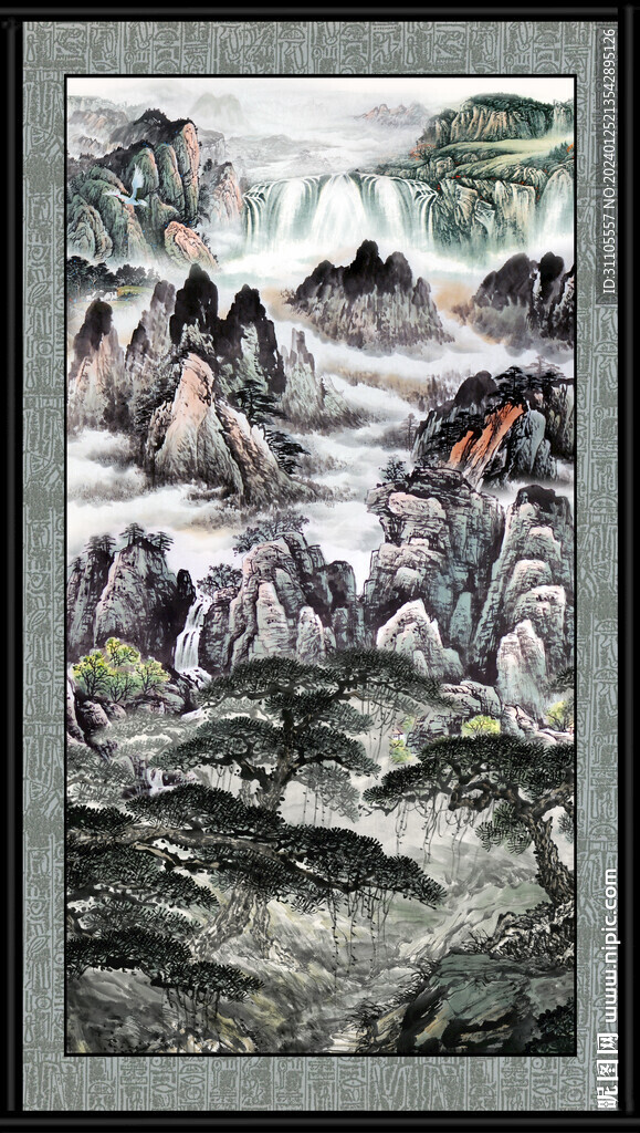 客厅山水画 
