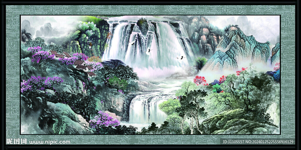 客厅山水画 