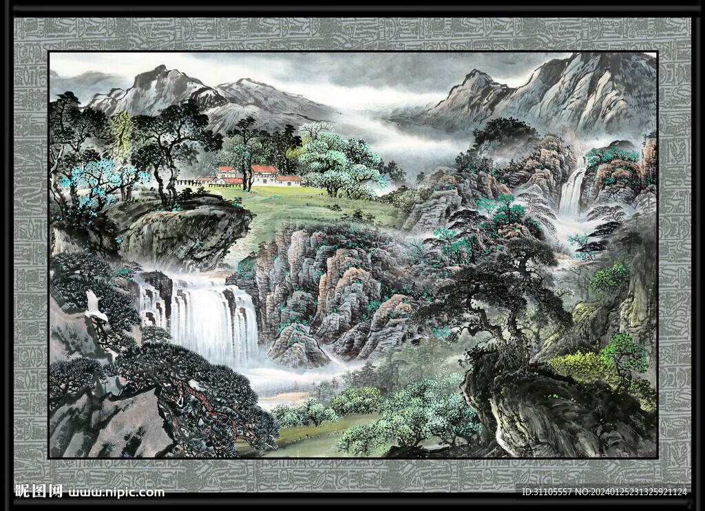 客厅山水画 