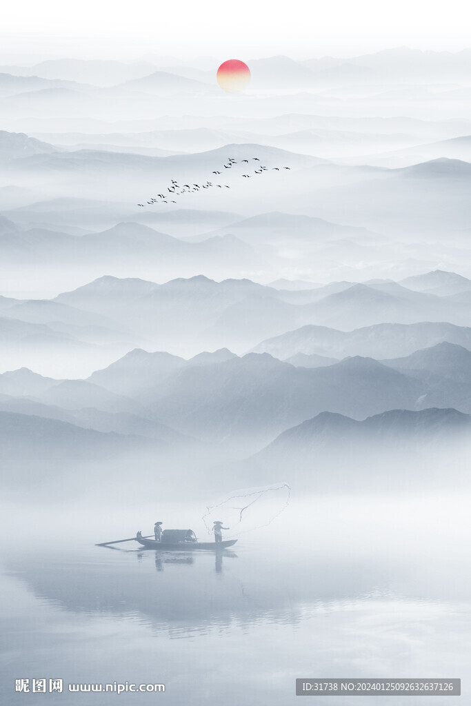玄关水墨画