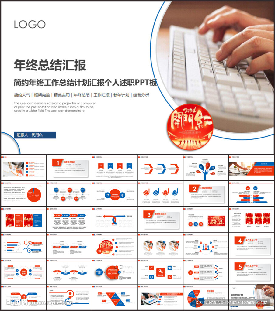 年终工作汇报PPT