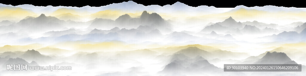  中国水墨山水 