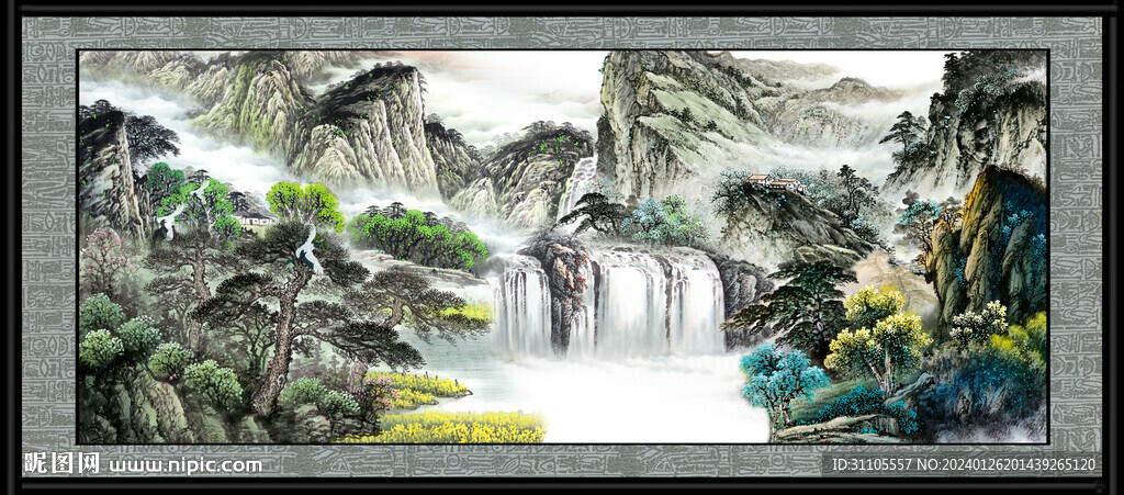 装饰山水画