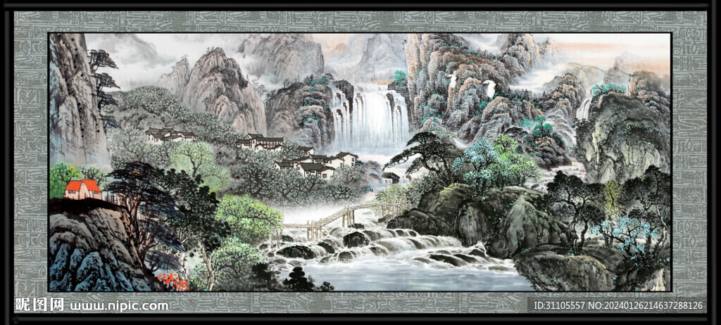 风景山水画 