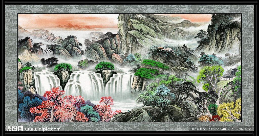风景山水画 