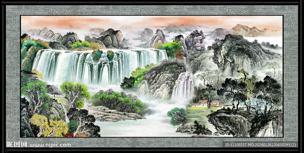 风景山水画 