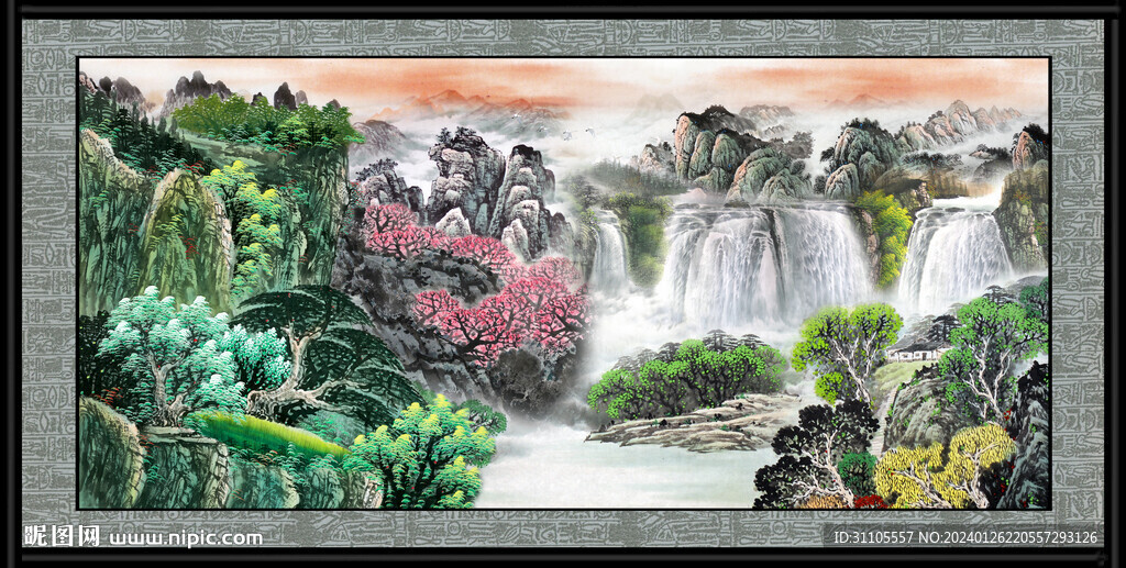 风景山水画 