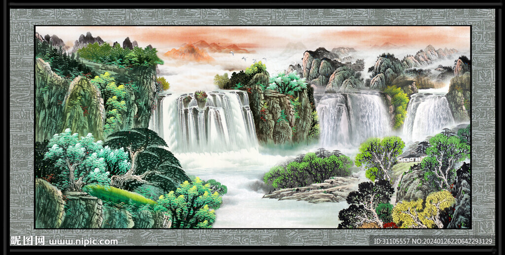 巨幅山水画