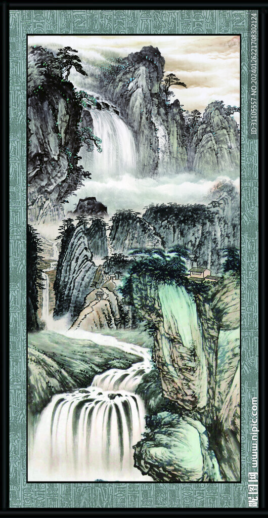 巨幅山水画 
