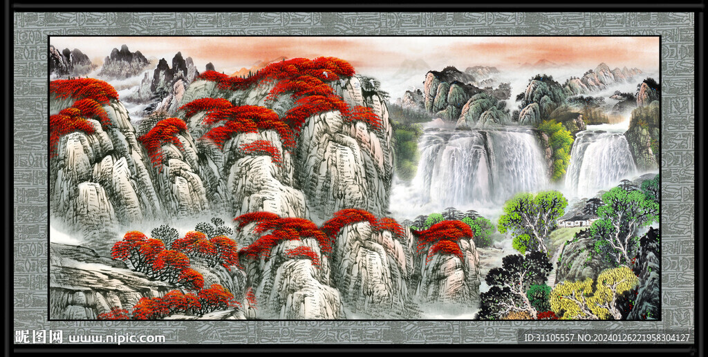 风景山水画 