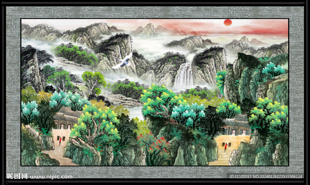 风景山水画 