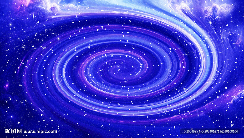 蓝紫色旋涡星空吊顶