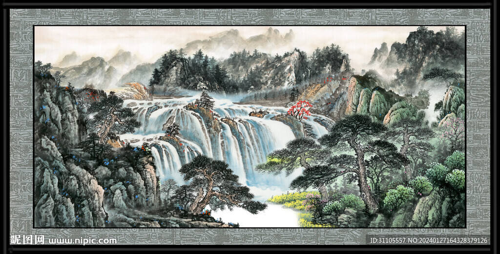 巨幅山水画 