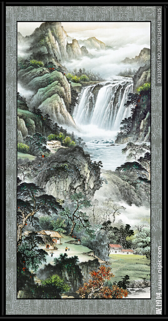 巨幅山水画 