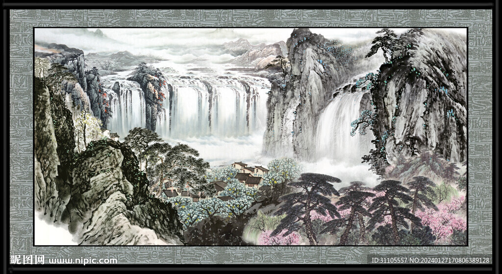 巨幅山水画 