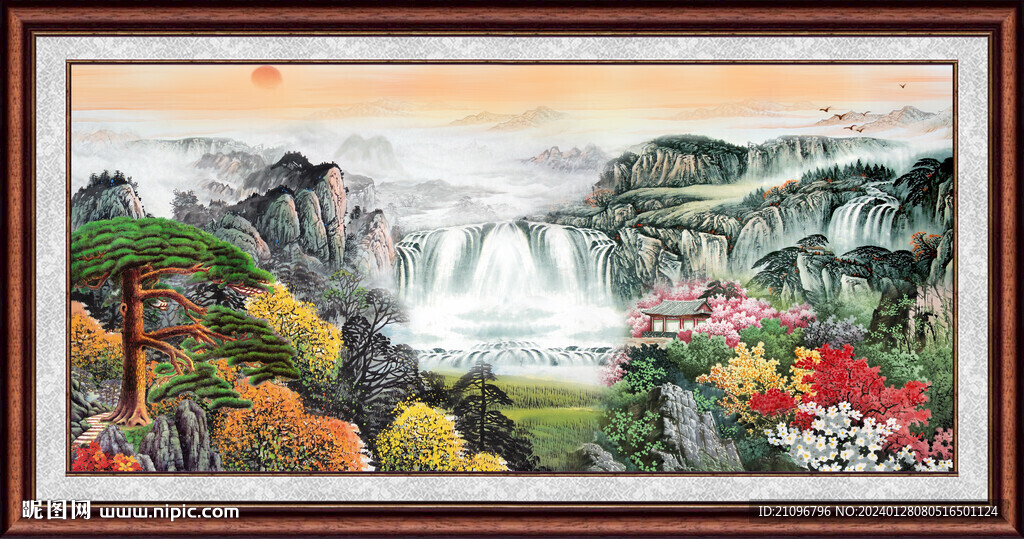 风景山水画 