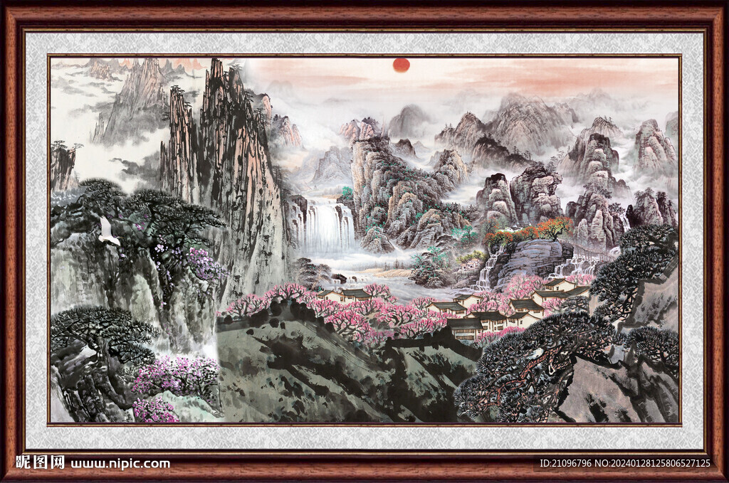 风景山水画 