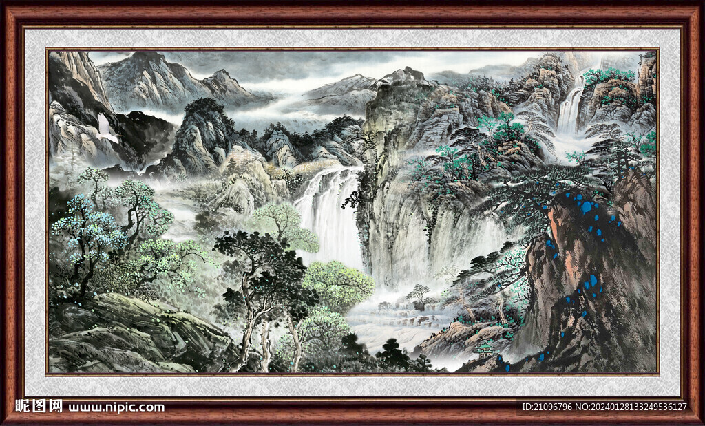 风景山水画 