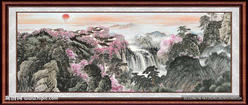 招财山水
