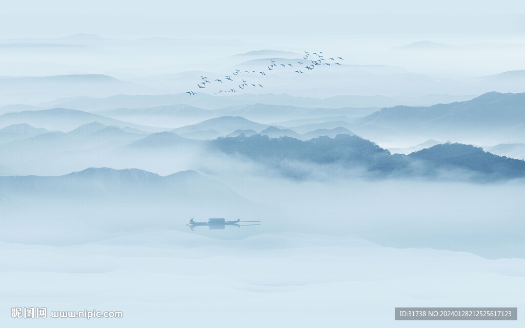 水墨山水画