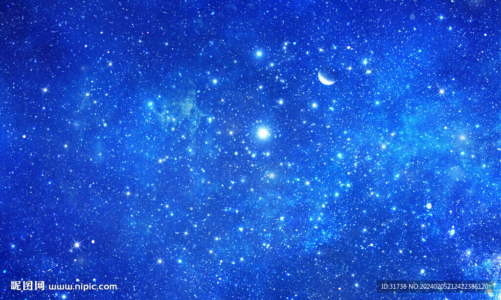 蓝色星空背景