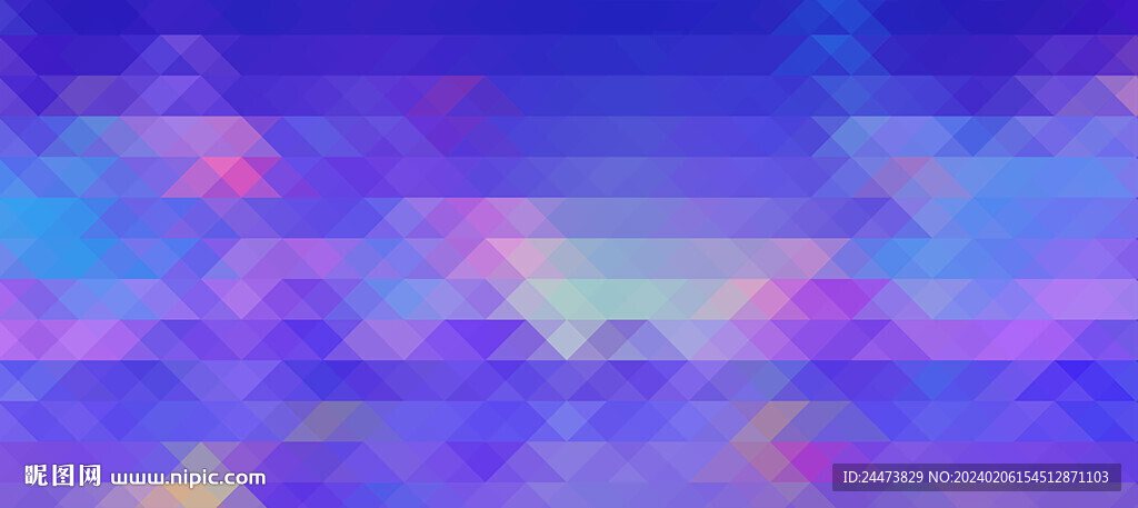 蓝紫色抽象渐变菱形三角形背景