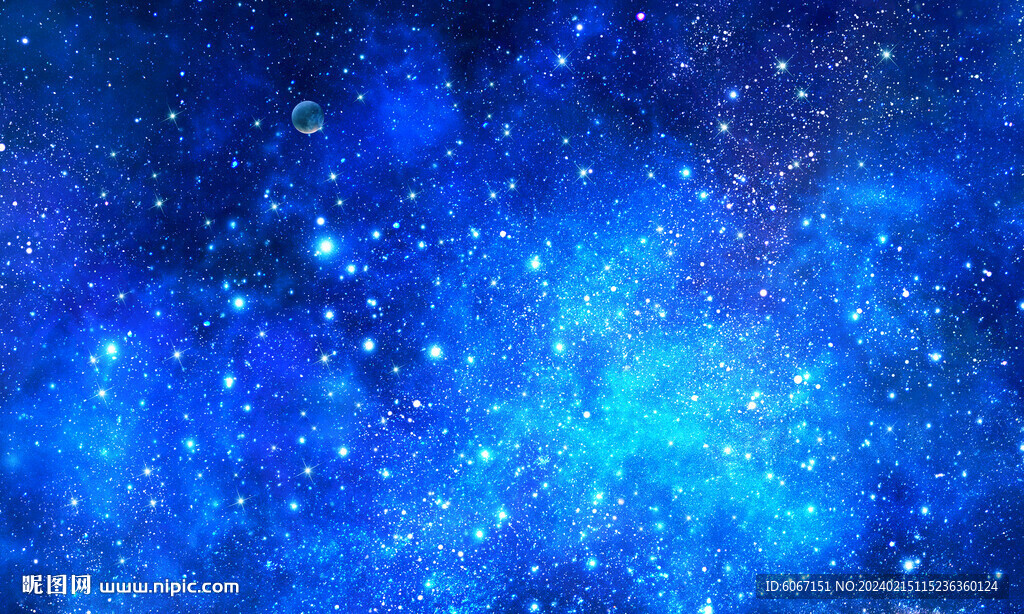 蓝色宇宙星空背景