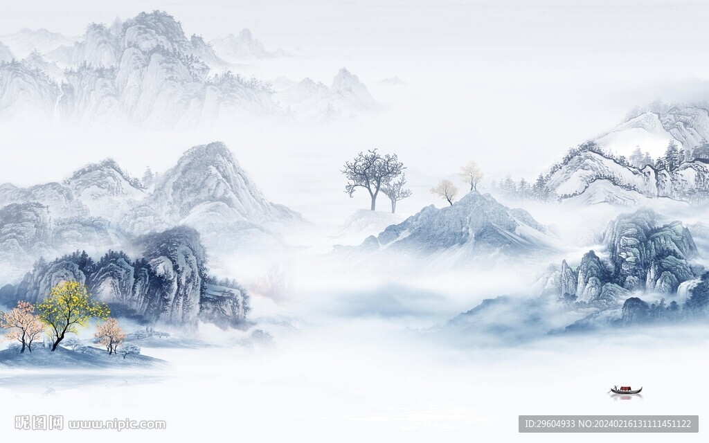 高档 高端清晰山水 TIF分层