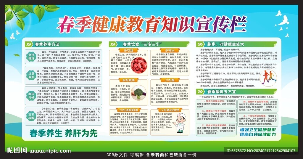 春季健康教育宣传栏