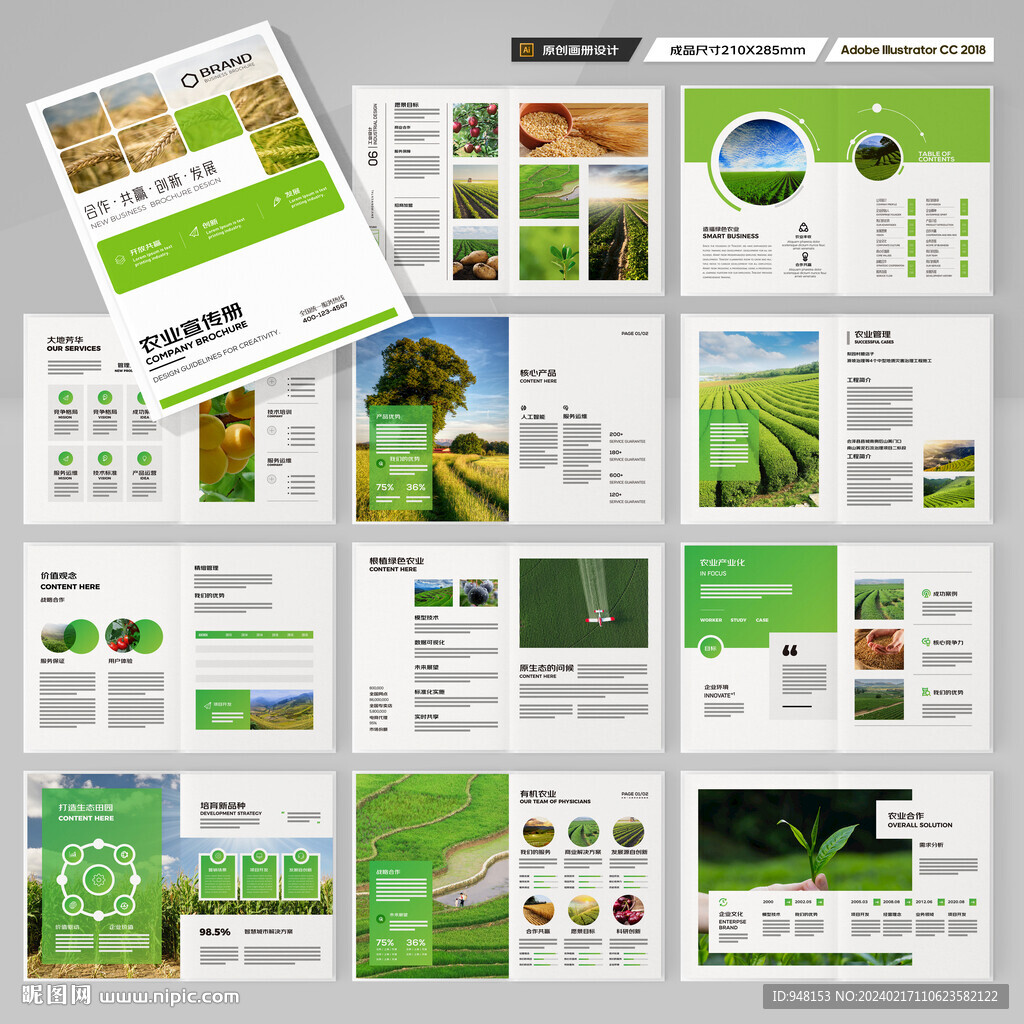 农业画册模板