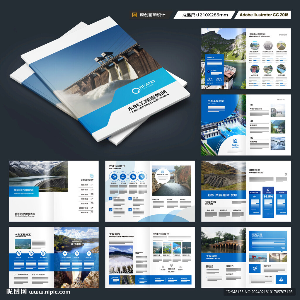 水利工程宣传册