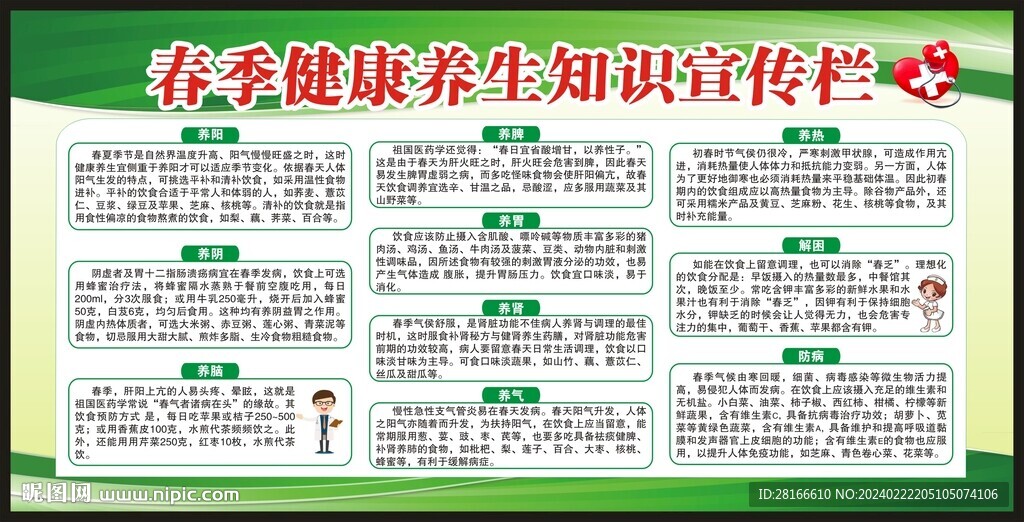 春季健康教育宣传栏