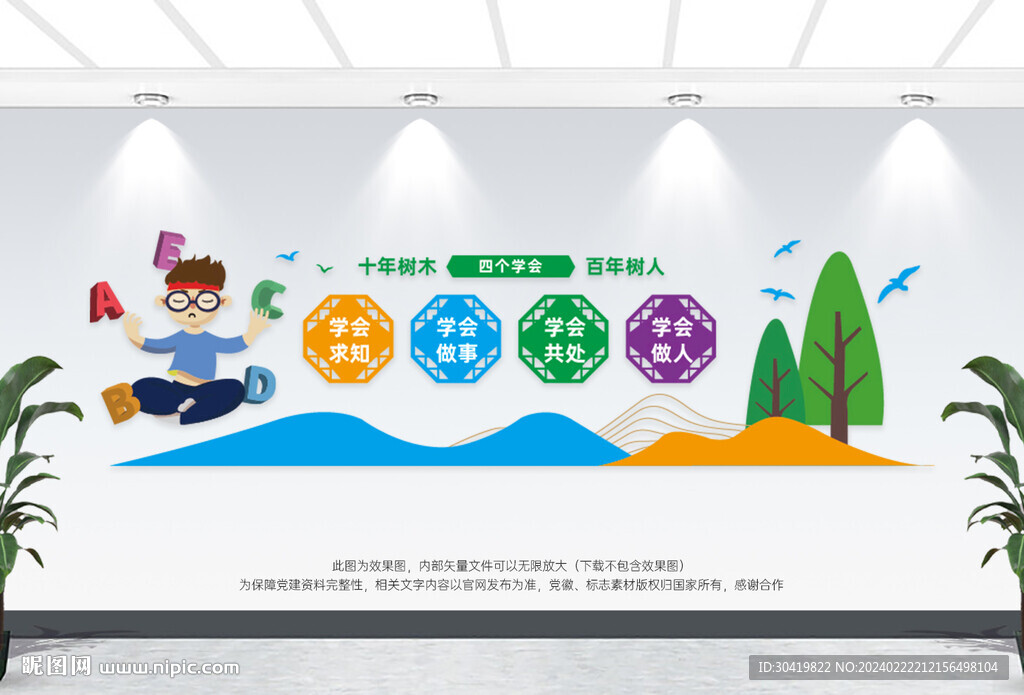 四个学会文化墙