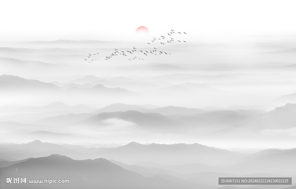 新中式意境山水画