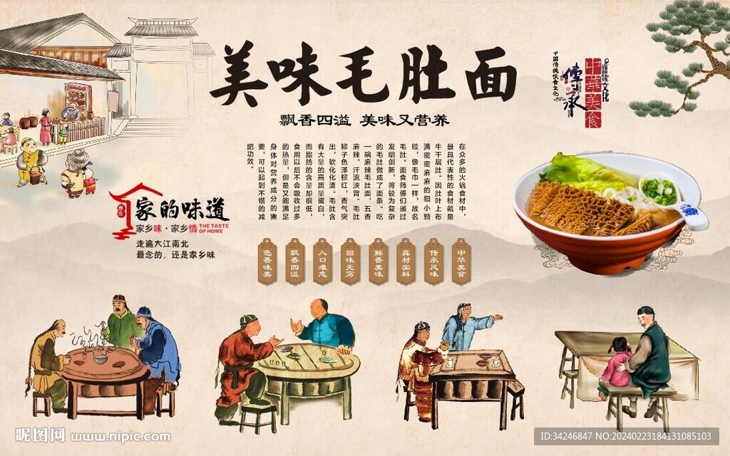 毛肚面
