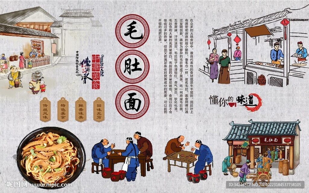 毛肚面