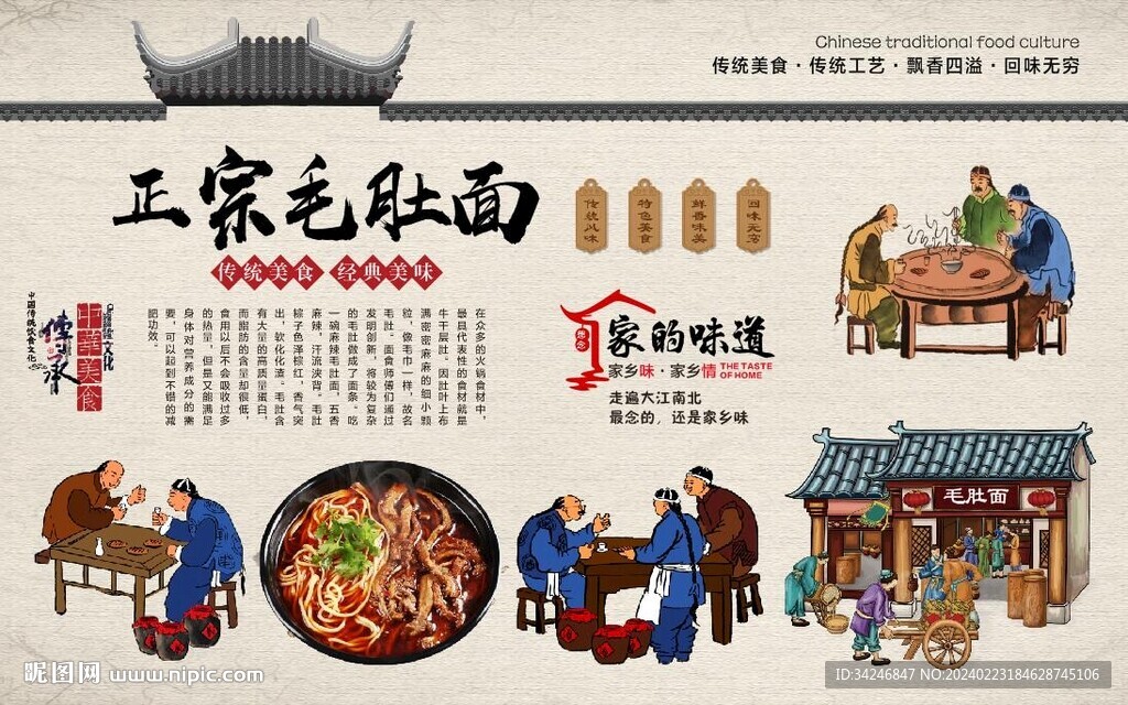 毛肚面