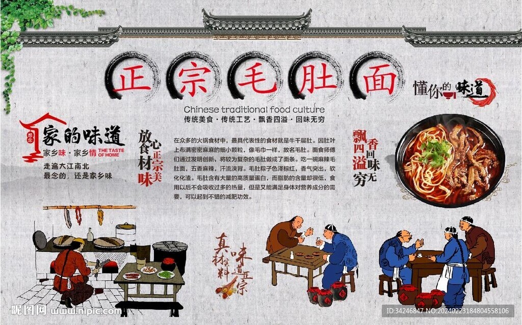毛肚面