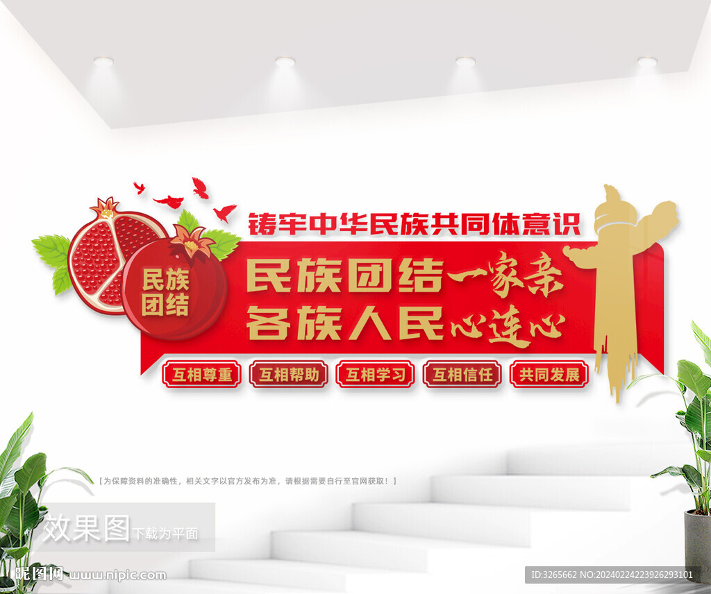 民族团结文化墙