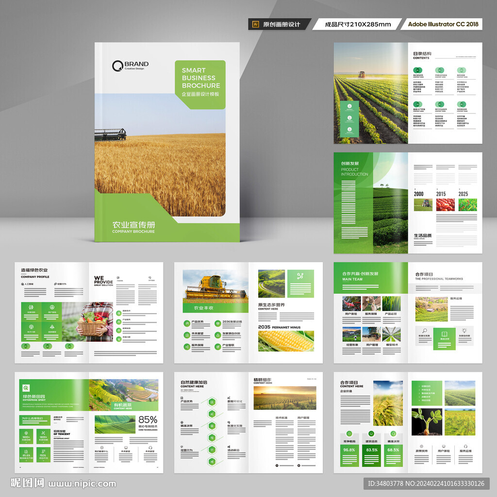 农业画册模板