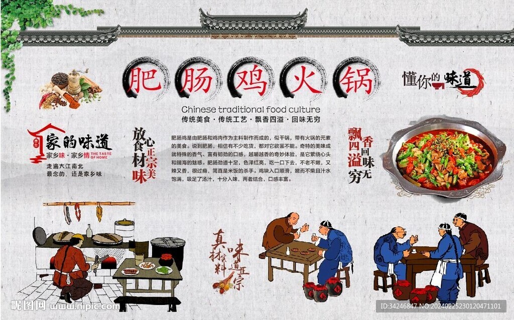 肥肠鸡火锅