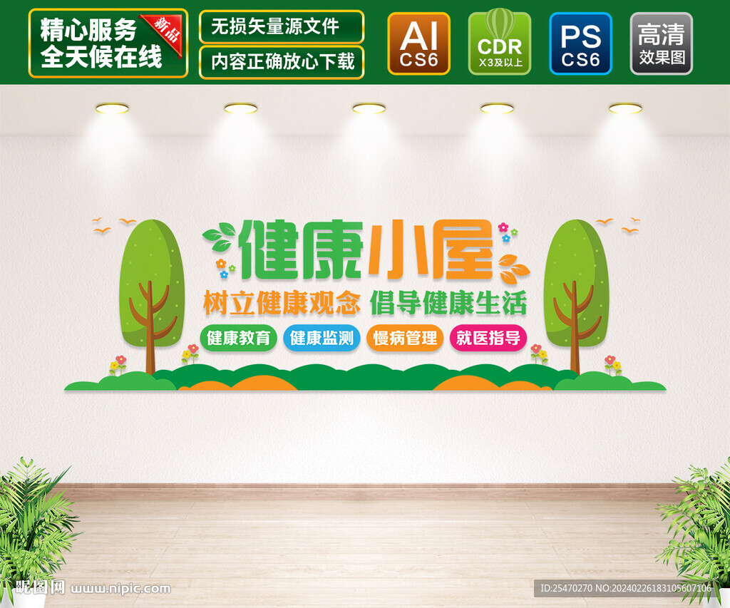 健康小屋文化墙
