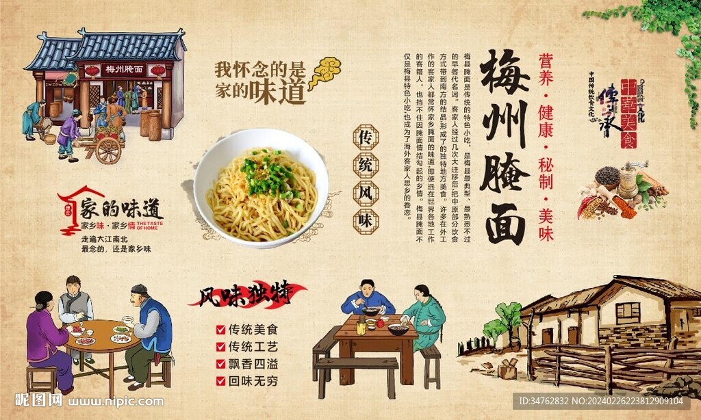 梅州腌面背景