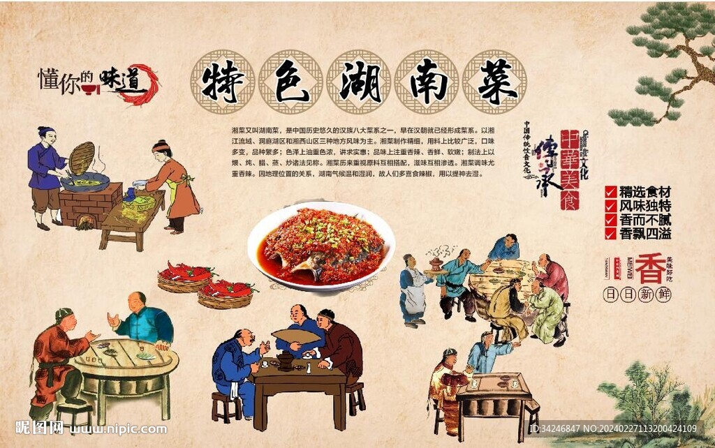 湖南湘菜背景