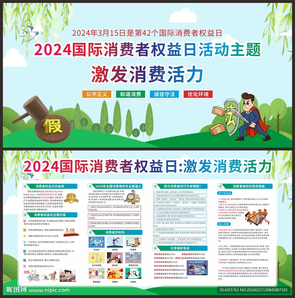 2024国际消费者权益日宣传栏