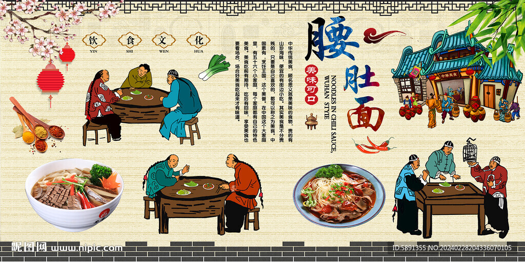 腰肚面背景墙