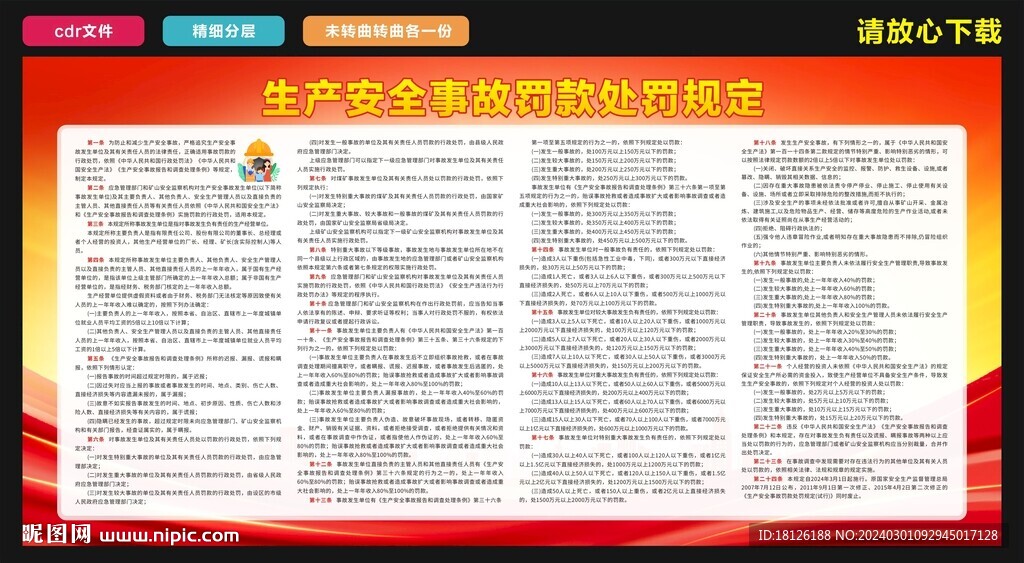 生产安全事故罚款处罚规定