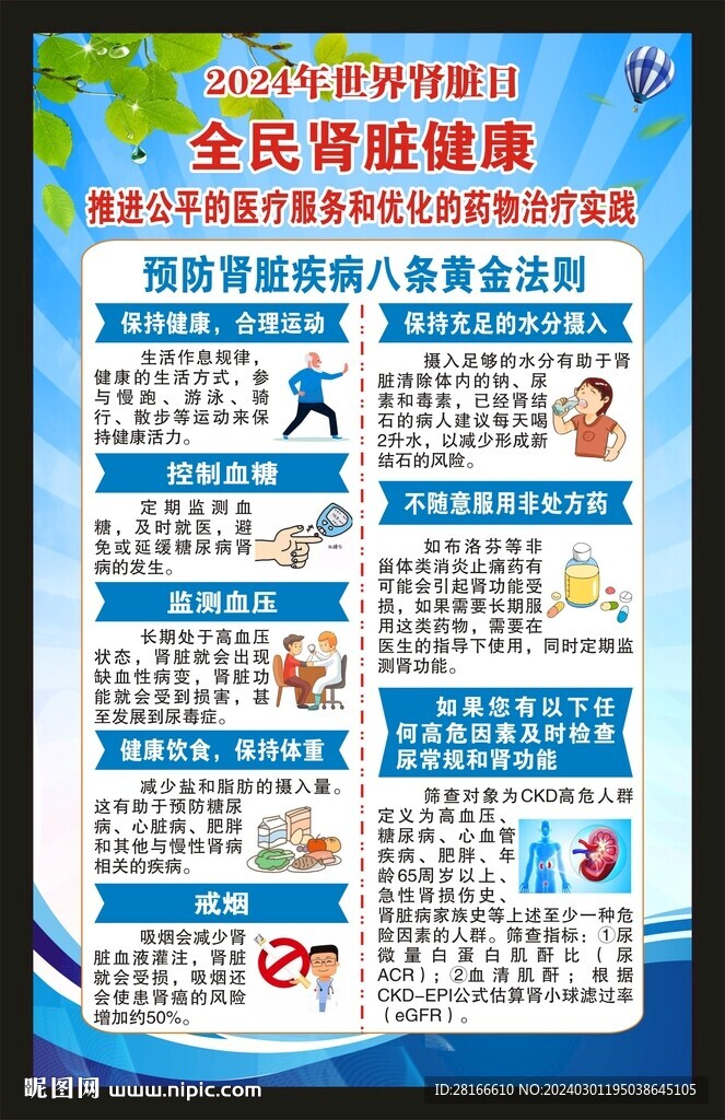 世界肾脏日海报