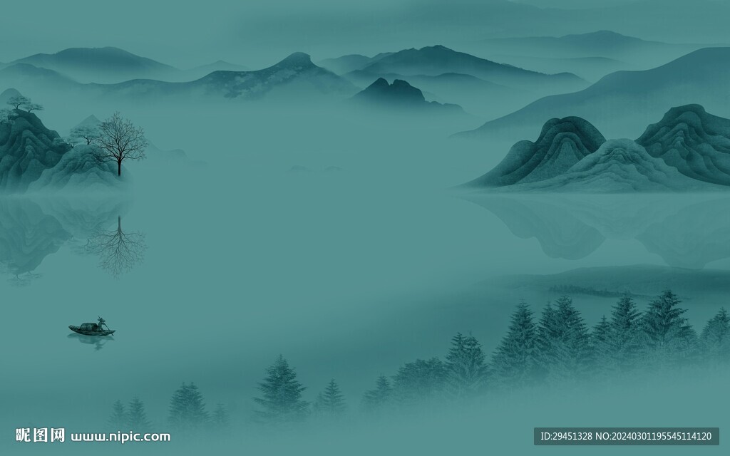 大气 高清新山水图 TIF分层